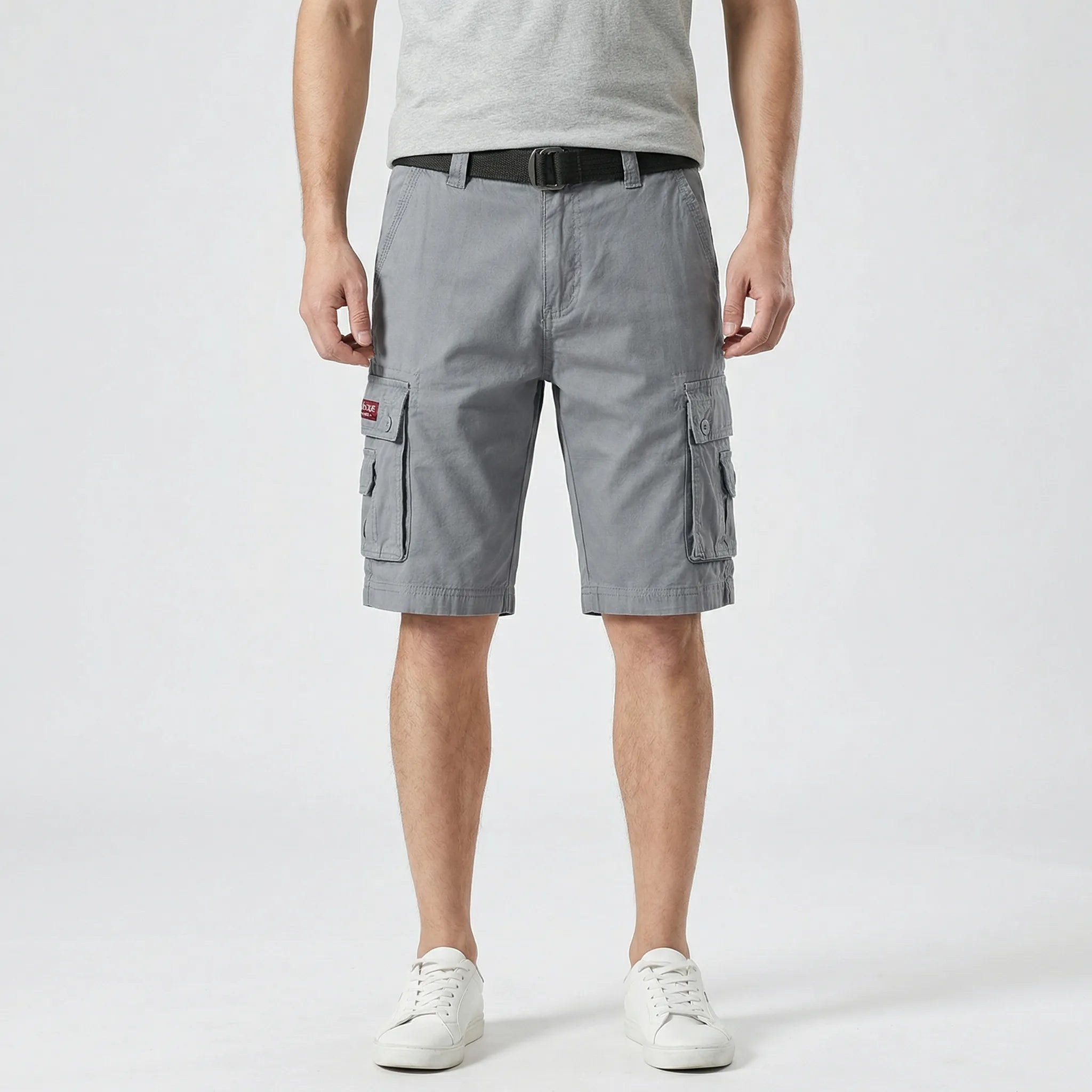 Short cargo pour homme | Poches multiples avec cordon