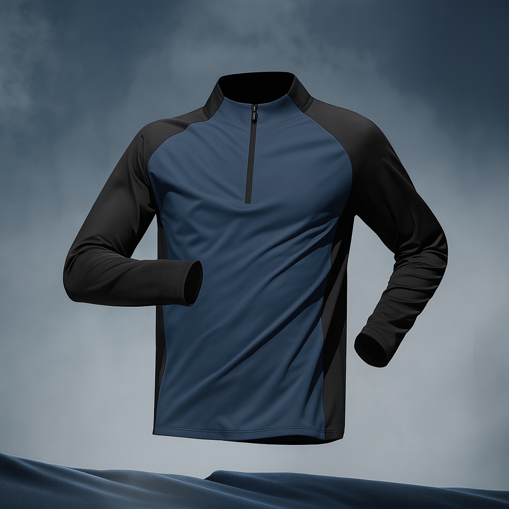 Herre træningssæt | Letto to-delt sportssæt med lynlås og åndbart stof