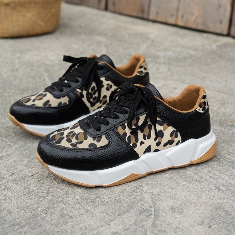 Stilfulde dames sneakers med dyreprint og komfortabel pasform