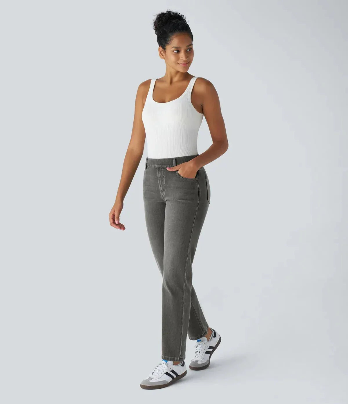 Pantalons pour femmes | Pantalons confortables en stretch à taille haute