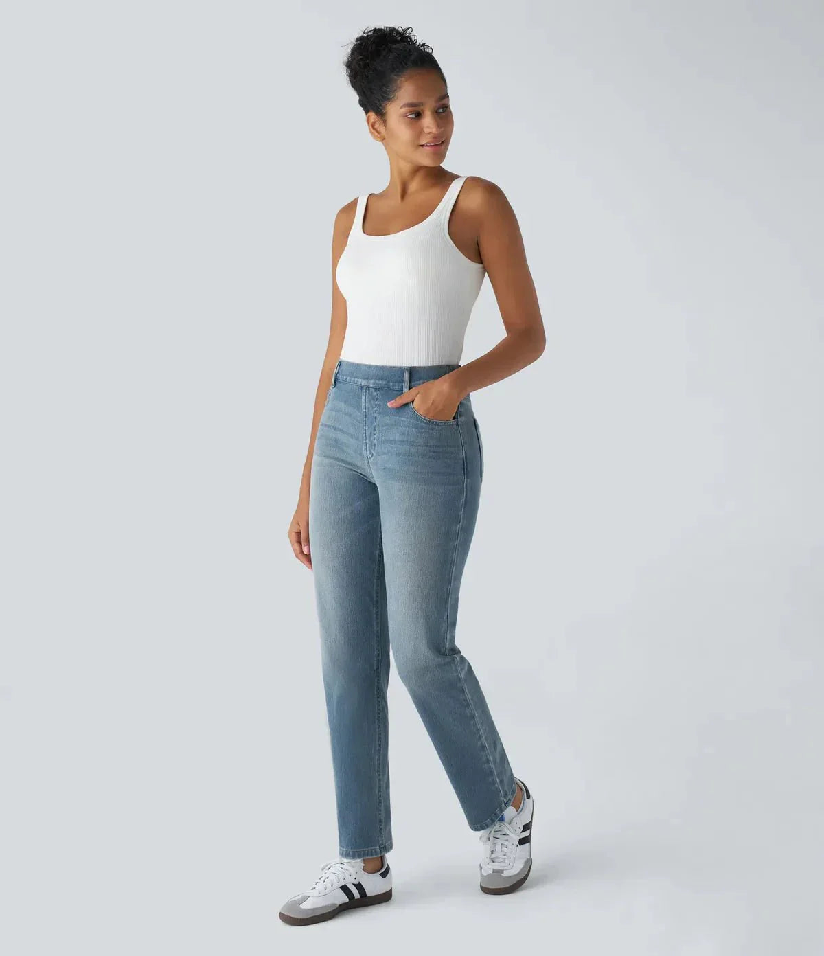 Pantalons pour femmes | Pantalons confortables en stretch à taille haute