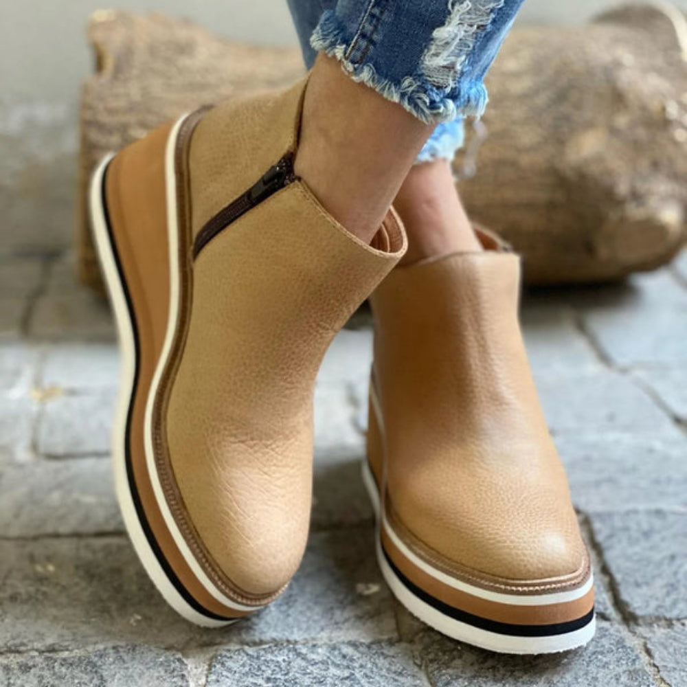 Casual lave støvler med plateauzool til kvinder