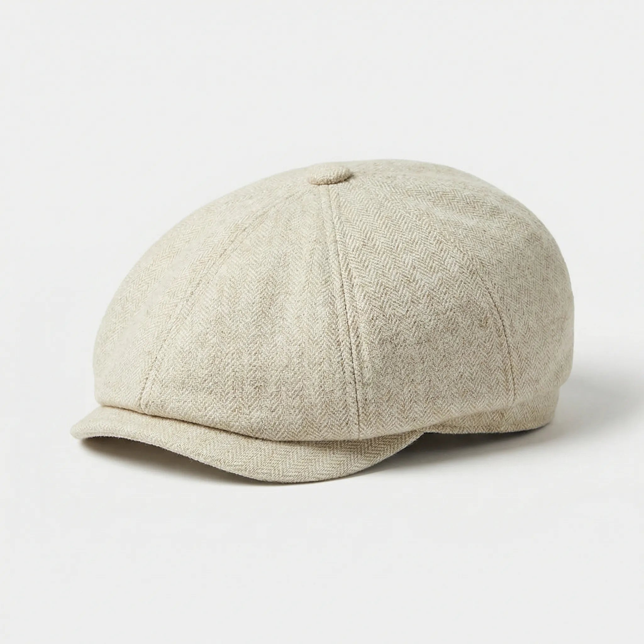 Flat cap til mænd | Newsboy kasket i bomuld