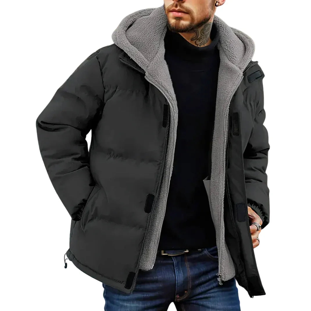 Herre vinterjakke | Puffer frakke vatteret til vinter