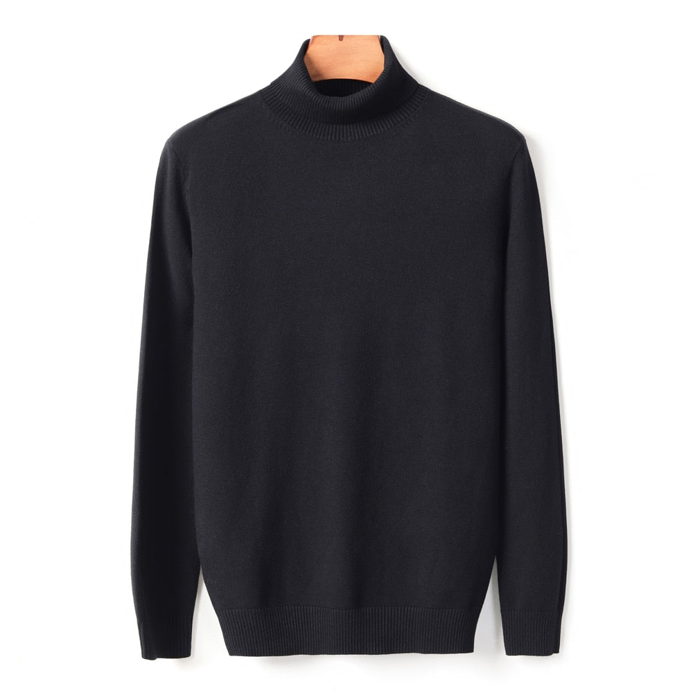 Herre rullekrave | Elegant sweater i høj kvalitet