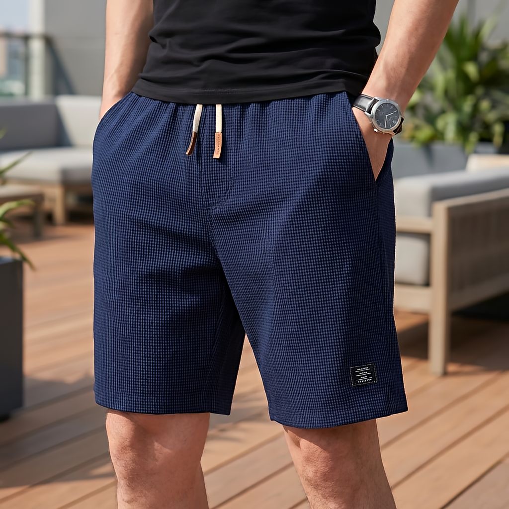 Korte bukser herre | Komfortable sommershorts med elastisk talje