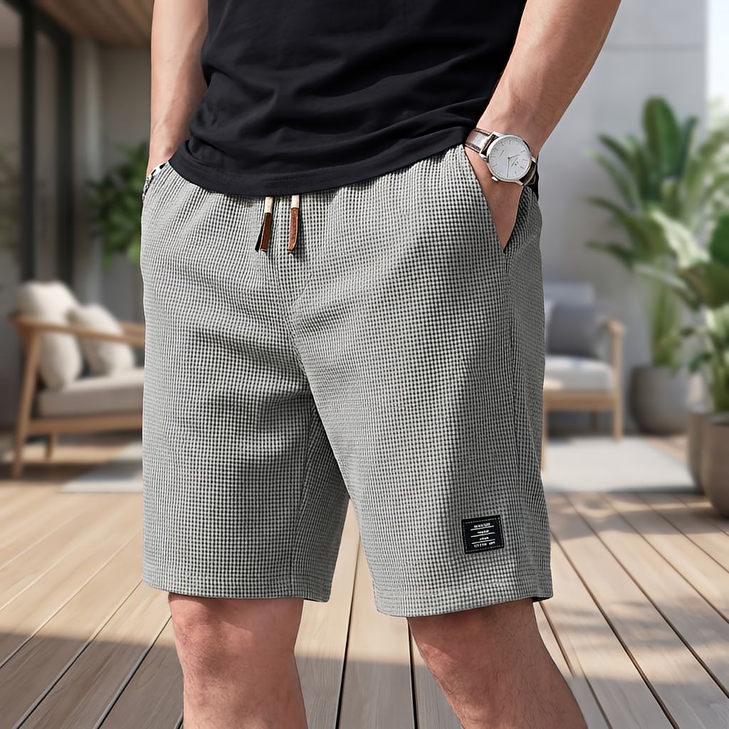 Korte bukser herre | Komfortable sommershorts med elastisk talje