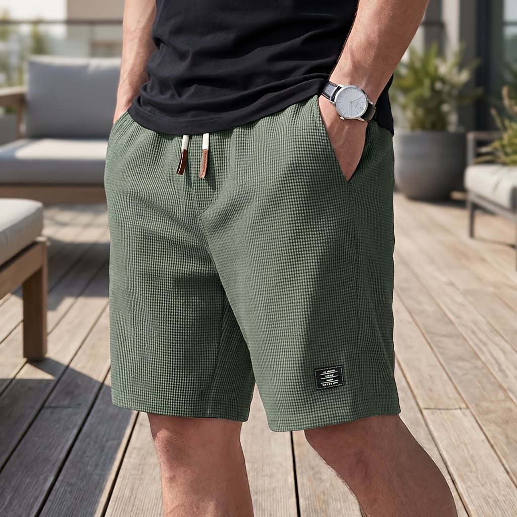 Korte bukser herre | Komfortable sommershorts med elastisk talje