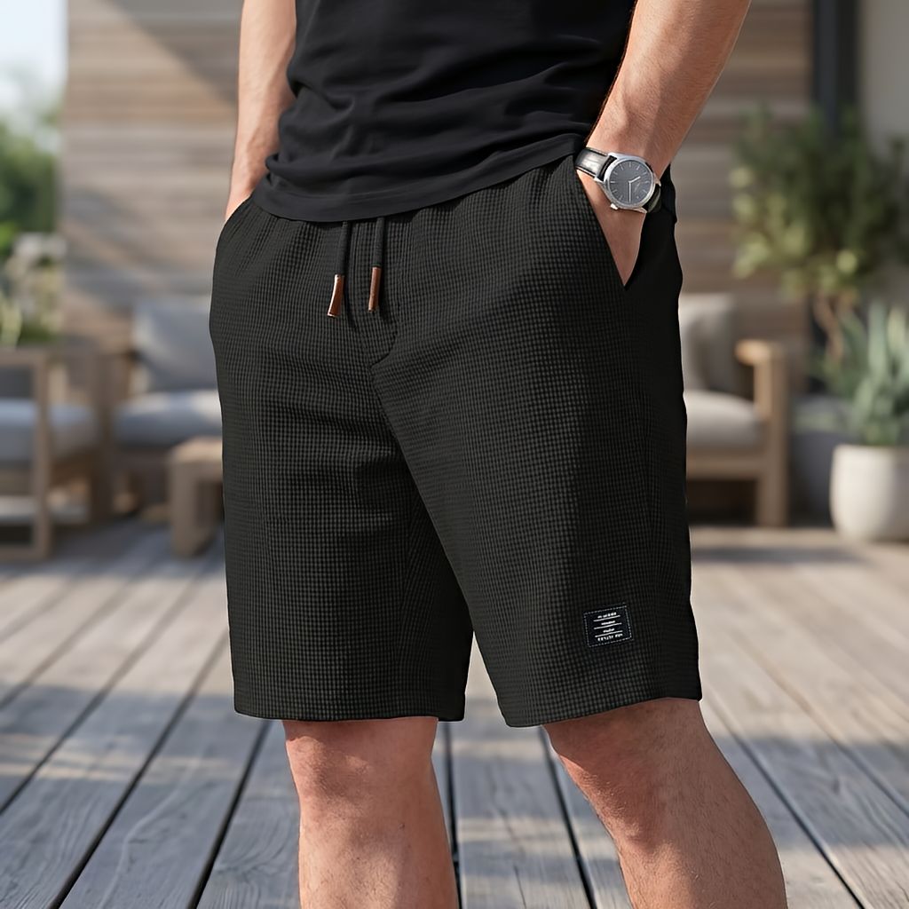 Korte bukser herre | Komfortable sommershorts med elastisk talje