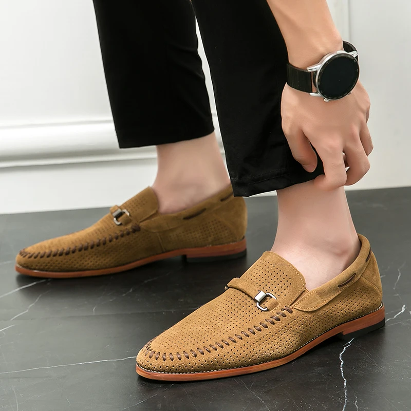 Mocassins pour homme | Mocassins élégants à enfiler avec perforations