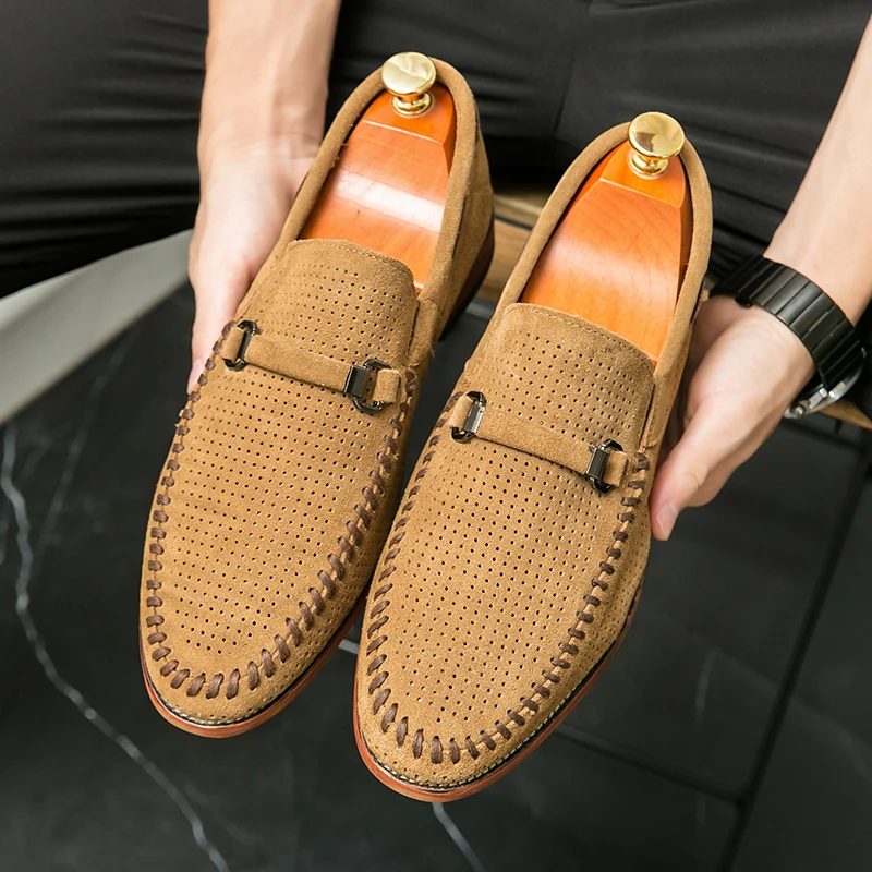 Mocassins pour homme | Mocassins élégants à enfiler avec perforations