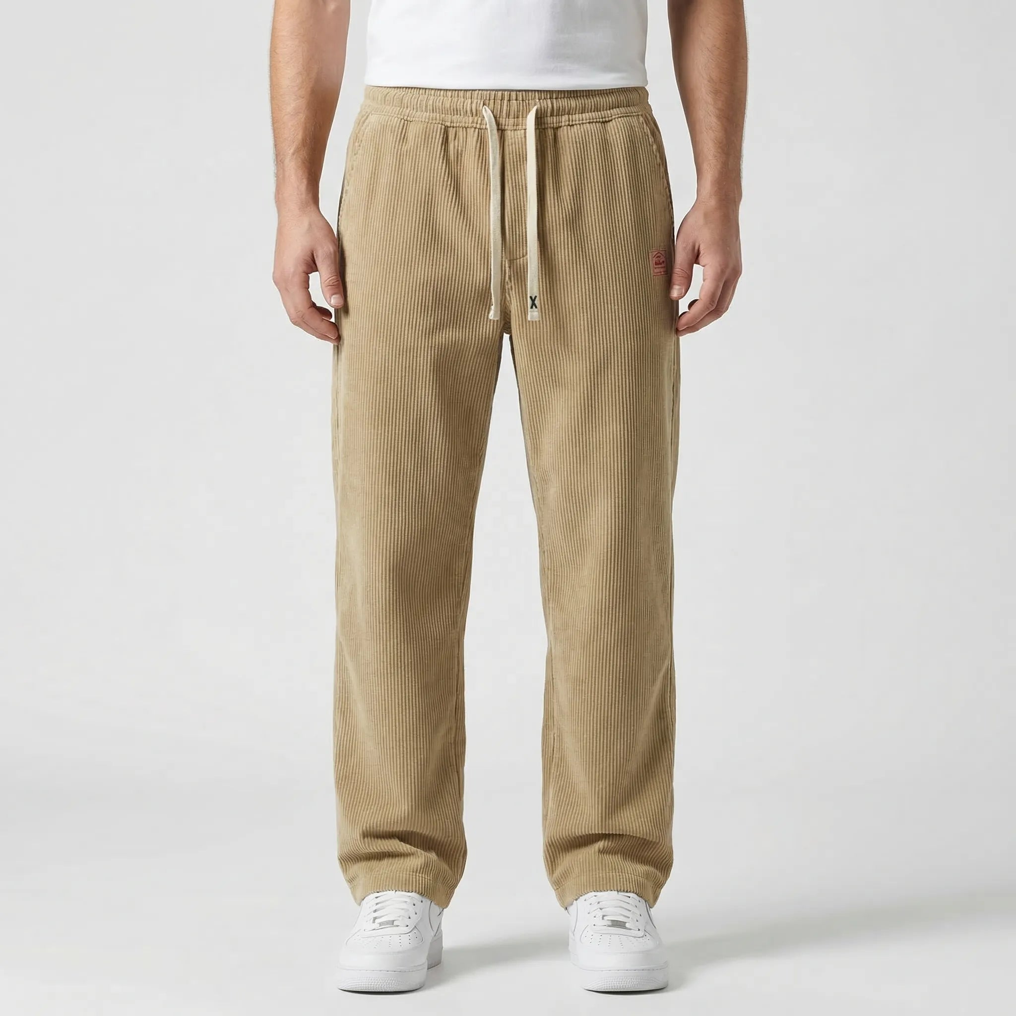 Pantalons de jogging pour homme | Pantalons larges en velours à la coupe décontractée