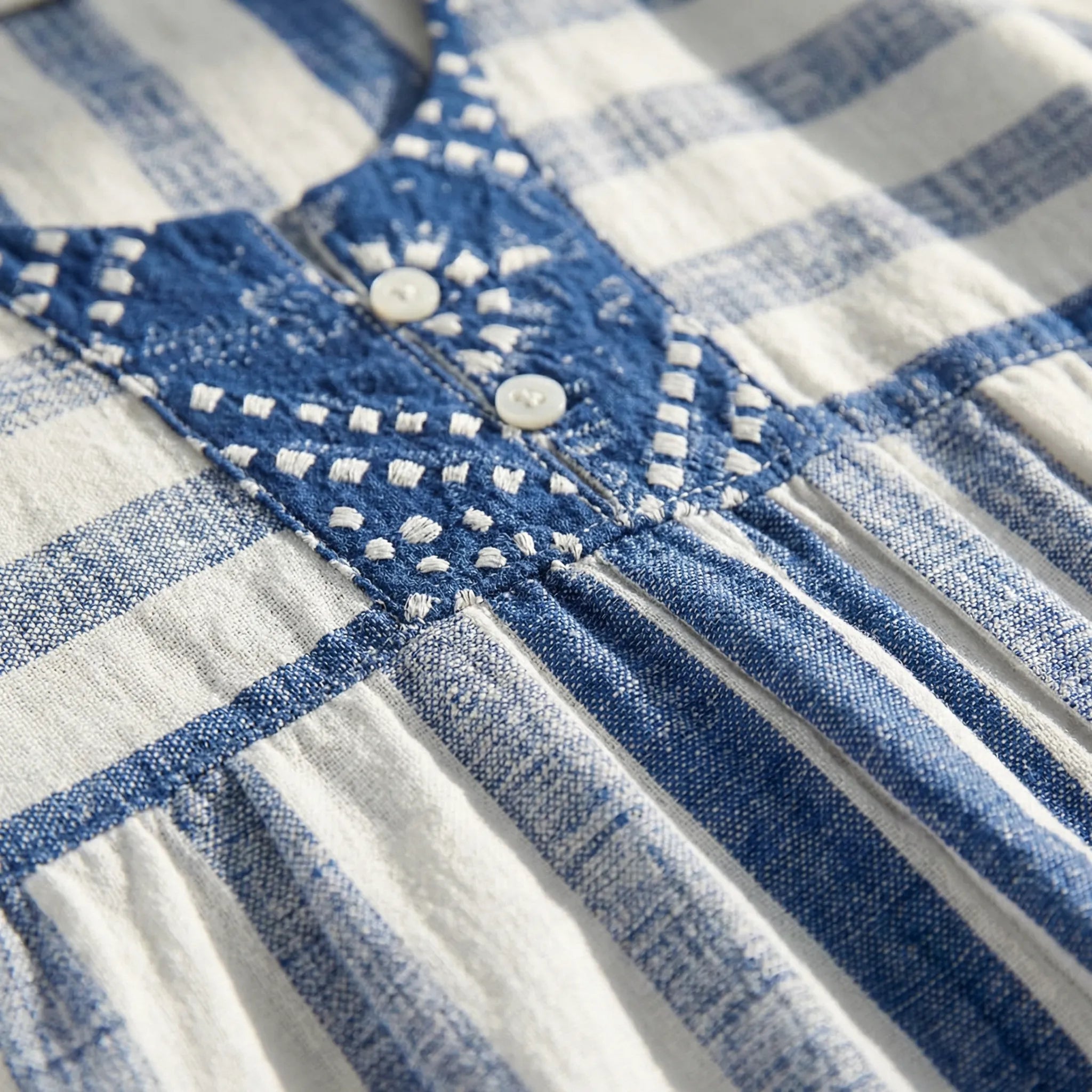 Kjole dame | Stribet kjole med korte ærmer