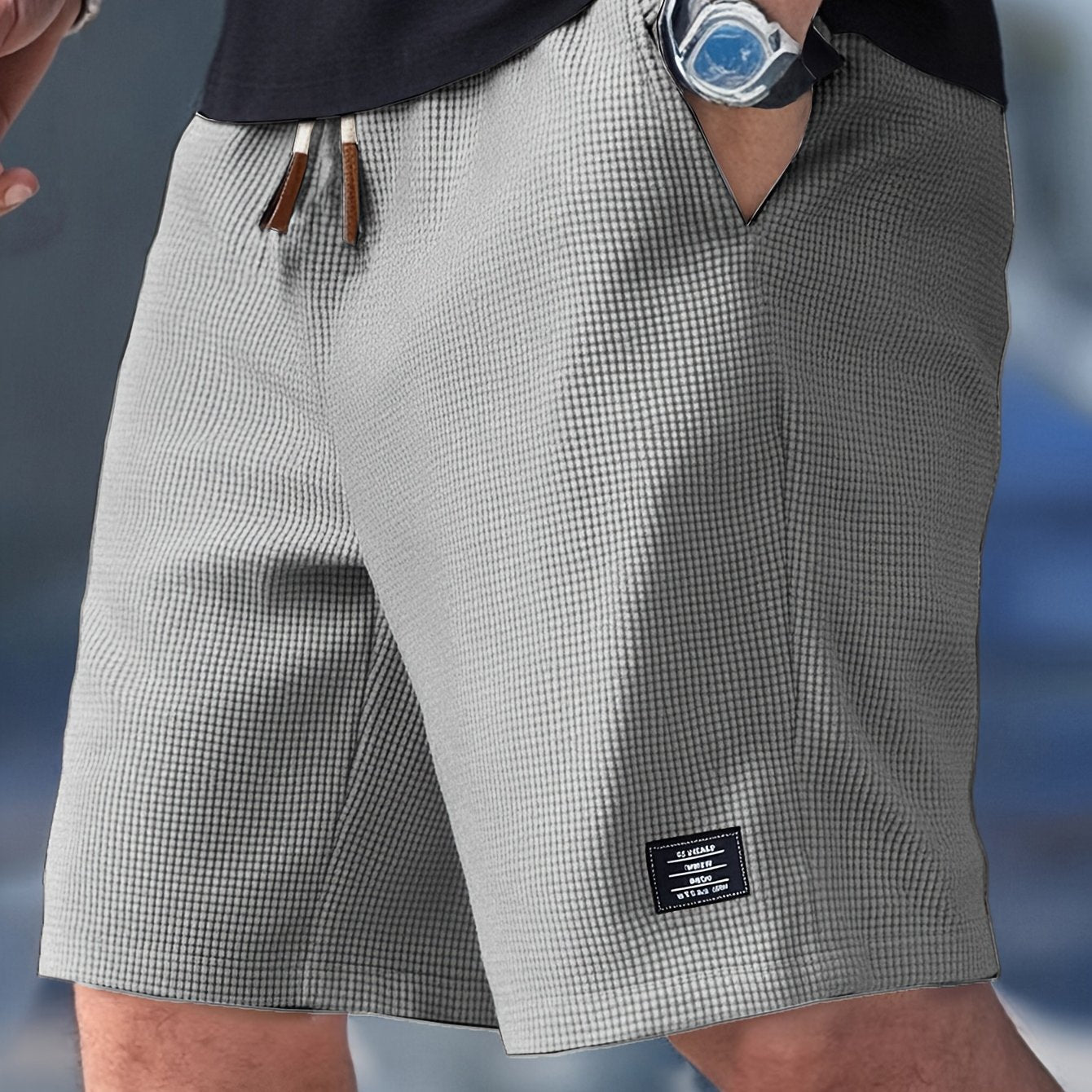 Korte bukser herre | Komfortable sommershorts med elastisk talje