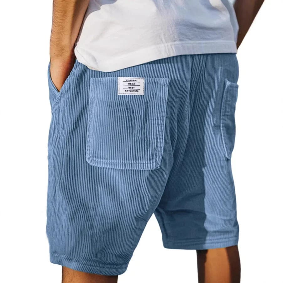 Korte bukser herre | Luksus corduroy sommershorts