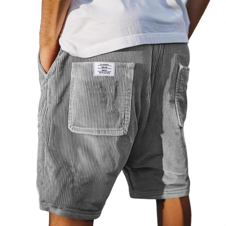 Korte bukser herre | Luksus corduroy sommershorts