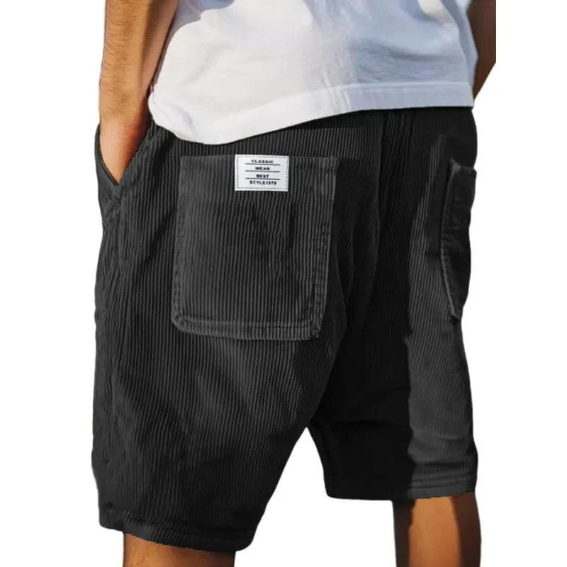 Korte bukser herre | Luksus corduroy sommershorts