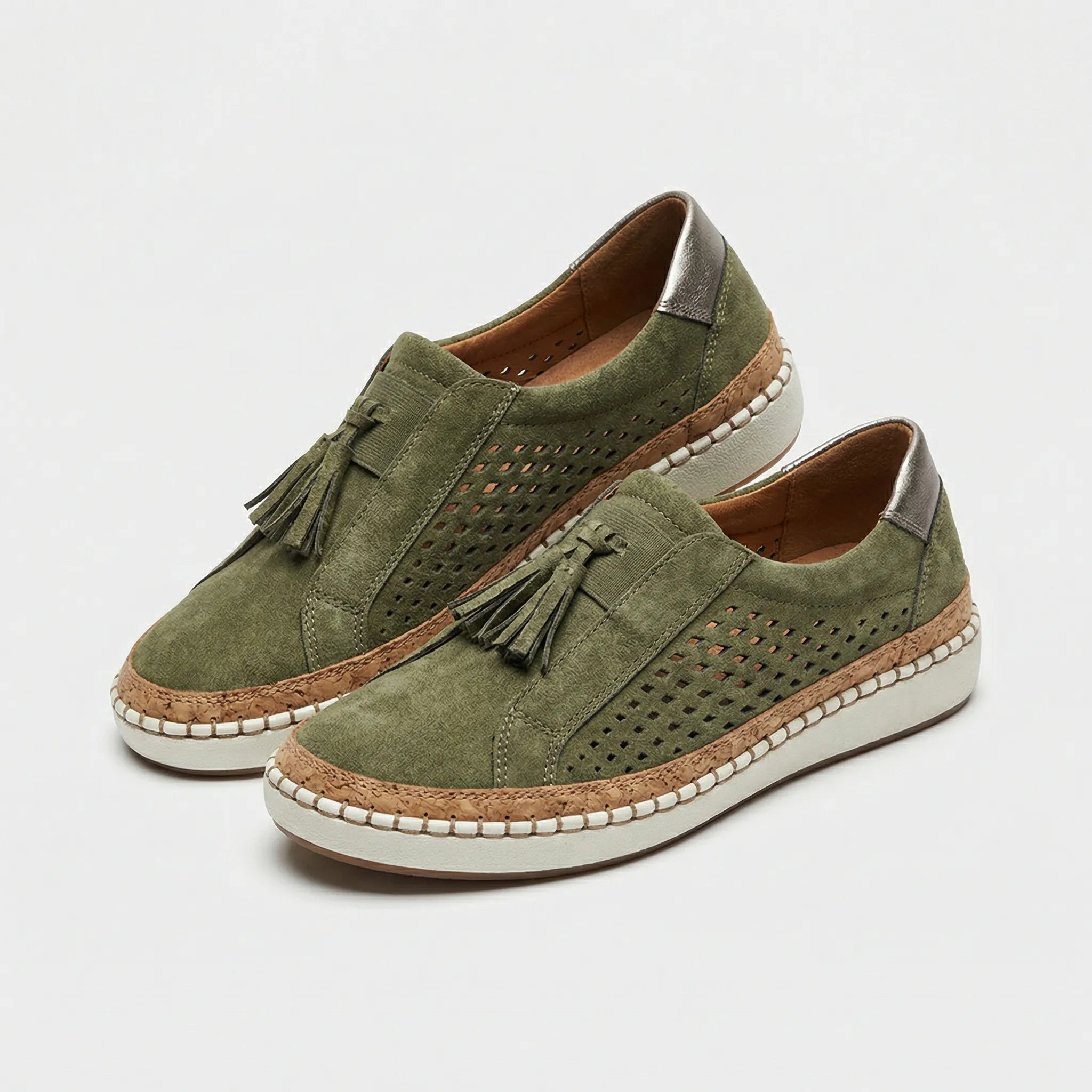 Loafers dame | Casual slip-on sko med perforering