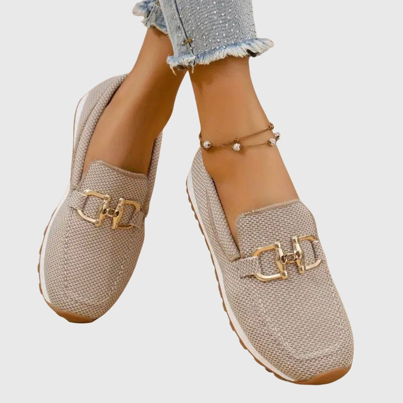 Loafers dame | Casual slip-on sko med sporty sål