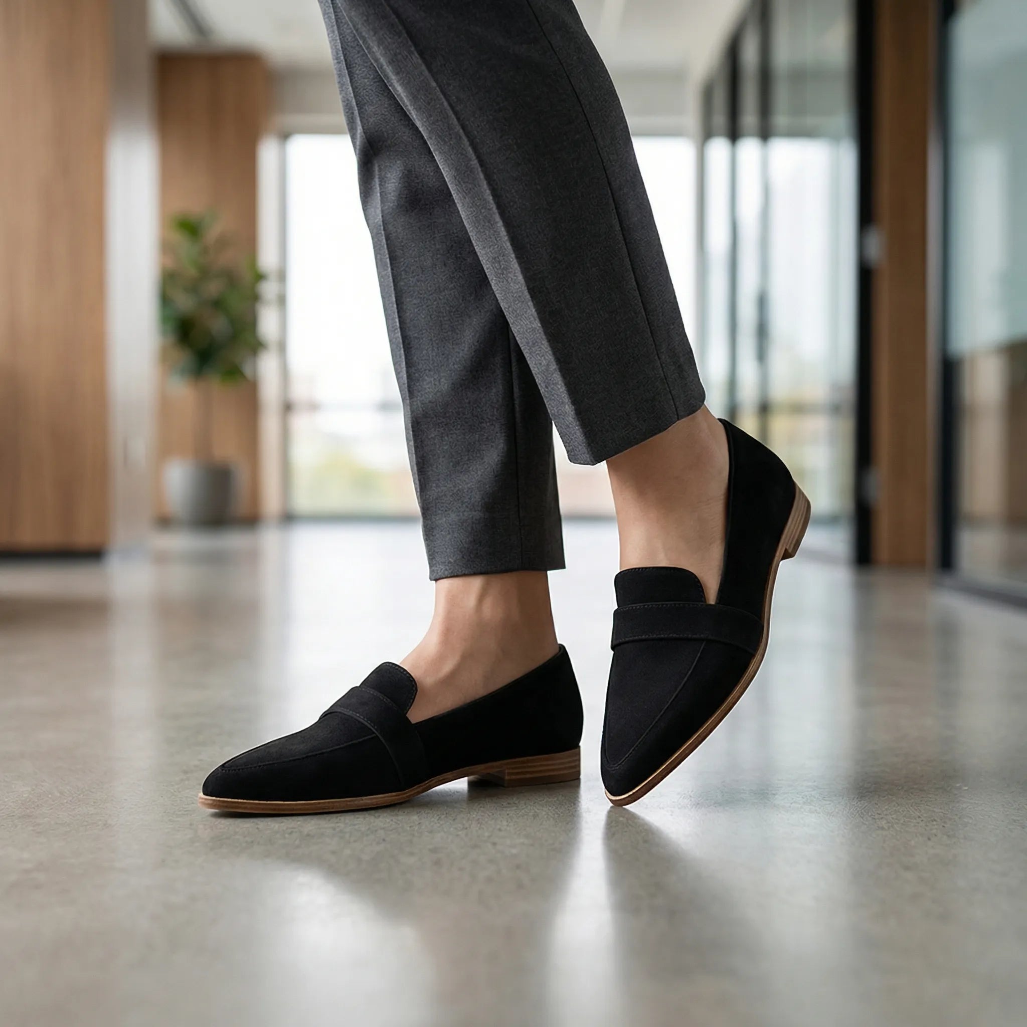 Loafers dame | Spidse flade sko