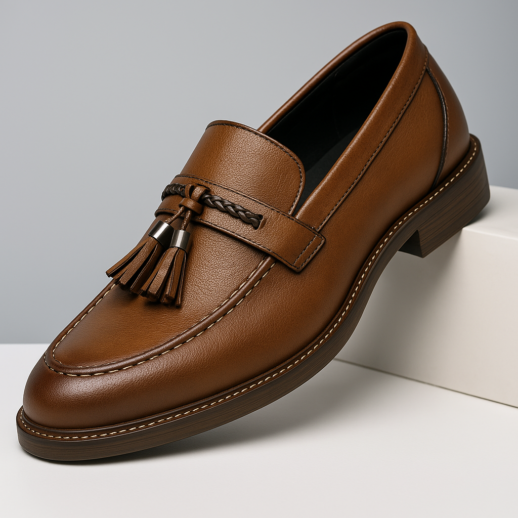 Mocassins pour homme | Chaussures élégantes à enfiler avec pompon