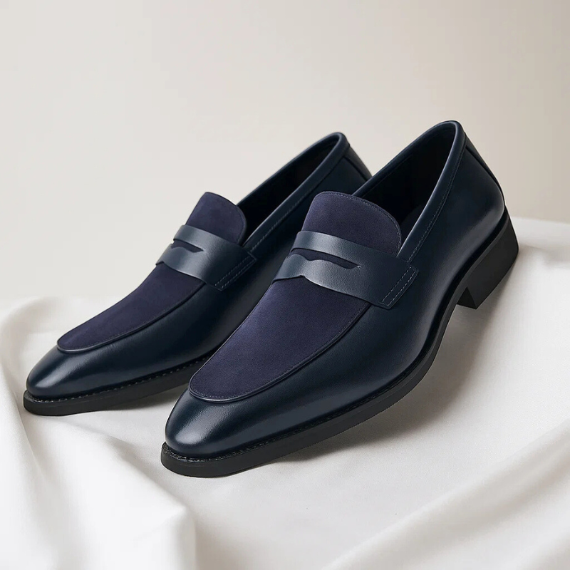 Mocassins pour homme | Chaussures élégantes à enfiler avec détail « penny »