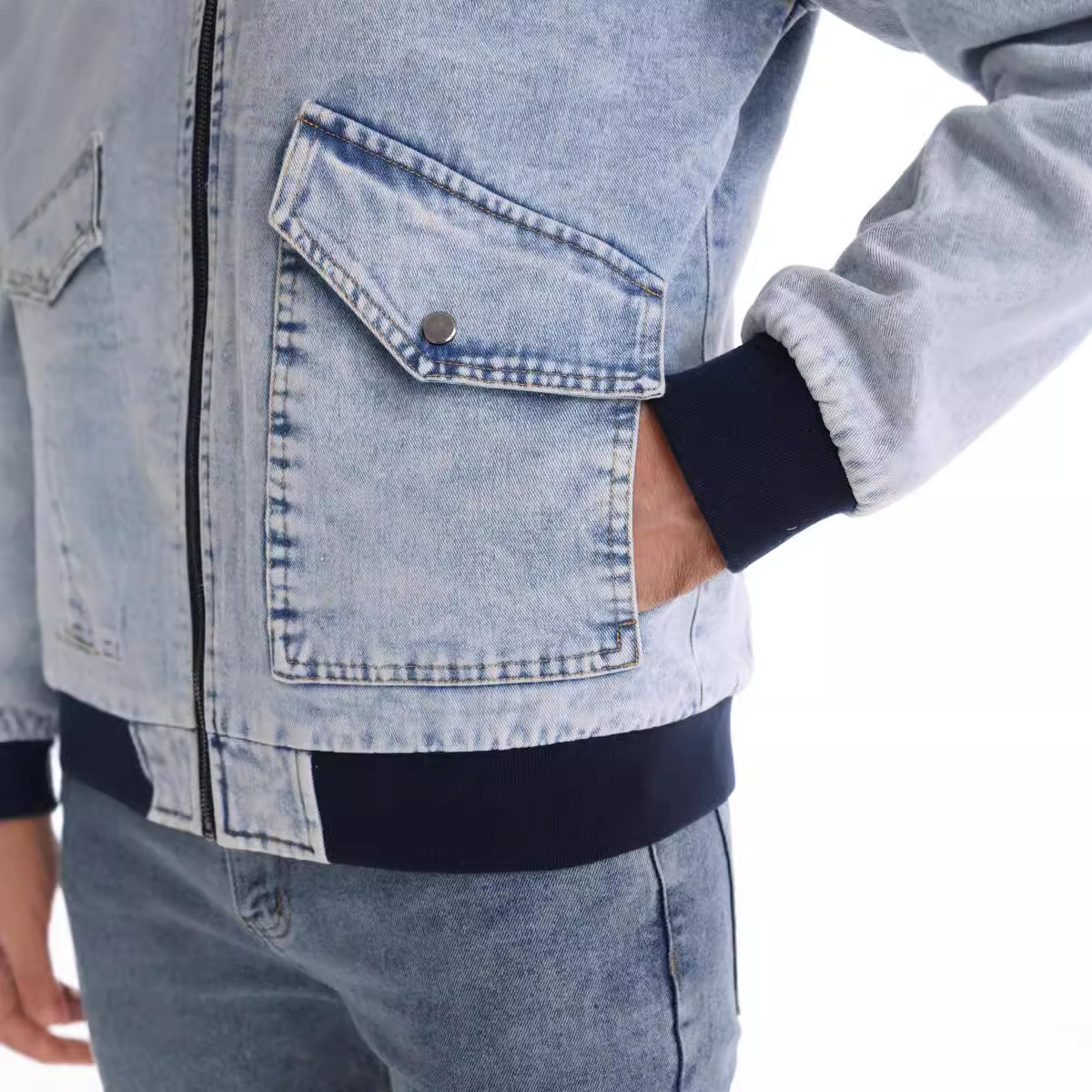 Karl | Jackson denim sherpa jakke