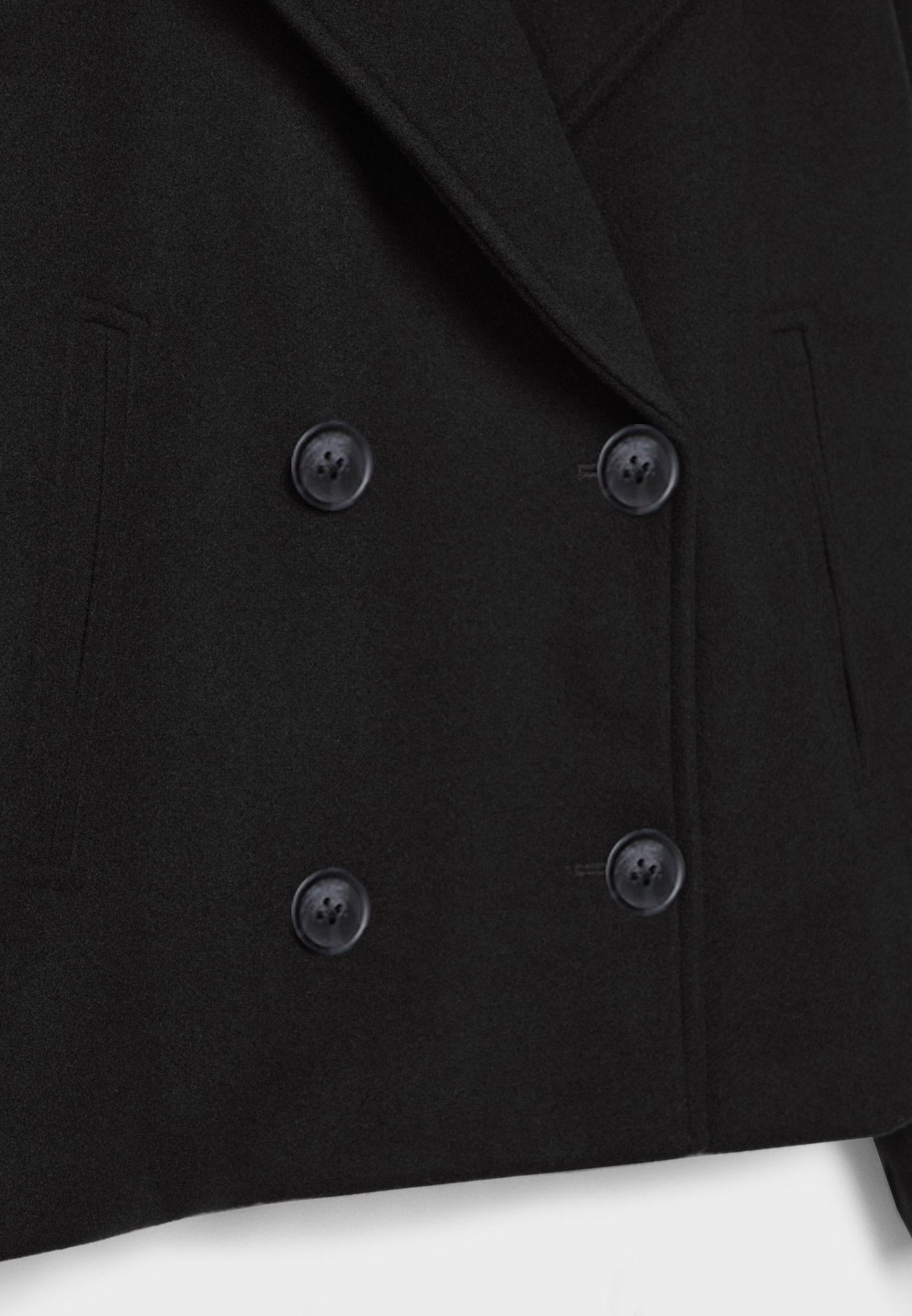 Veste mi-saison pour femme | Veste courte à double boutonnage et col