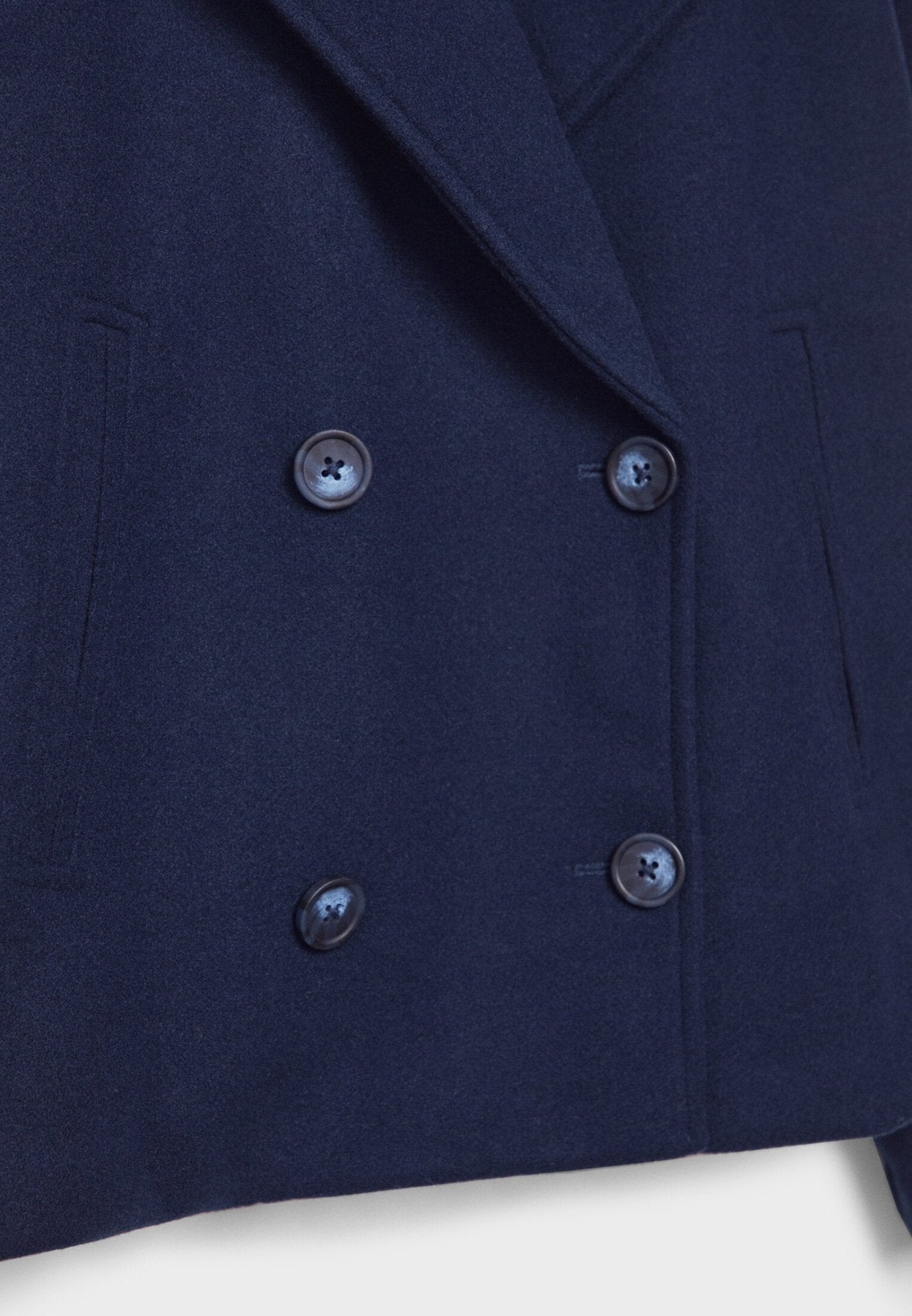 Veste mi-saison pour femme | Veste courte à double boutonnage et col