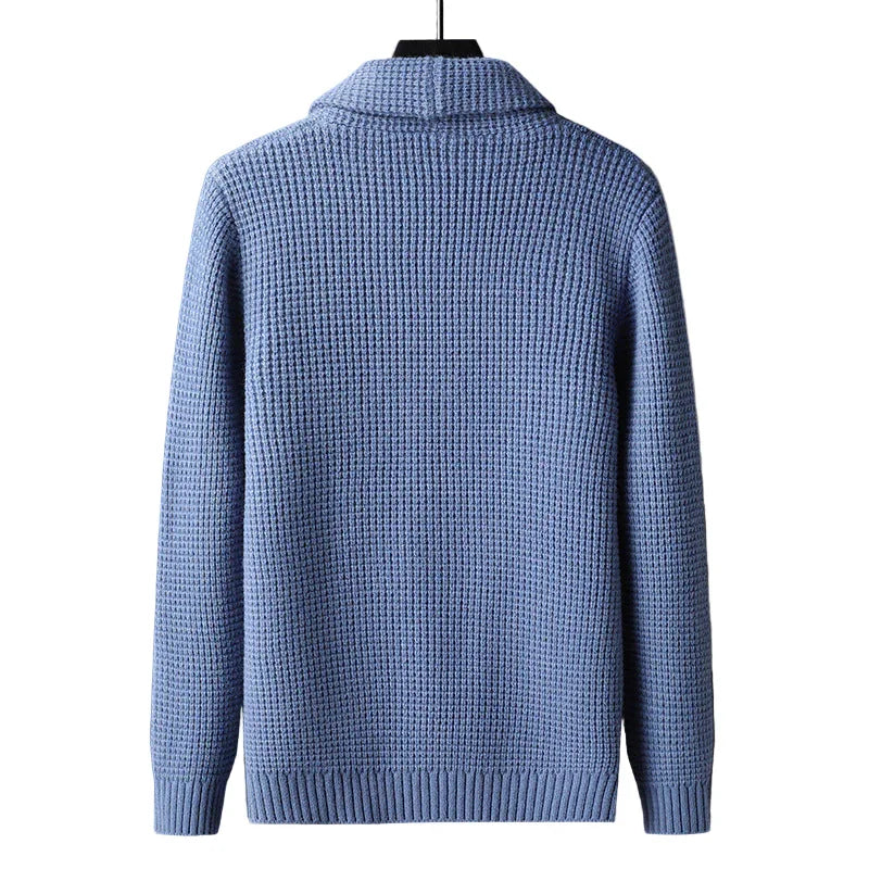 Herre cardigan | Uld strik vest med knapper