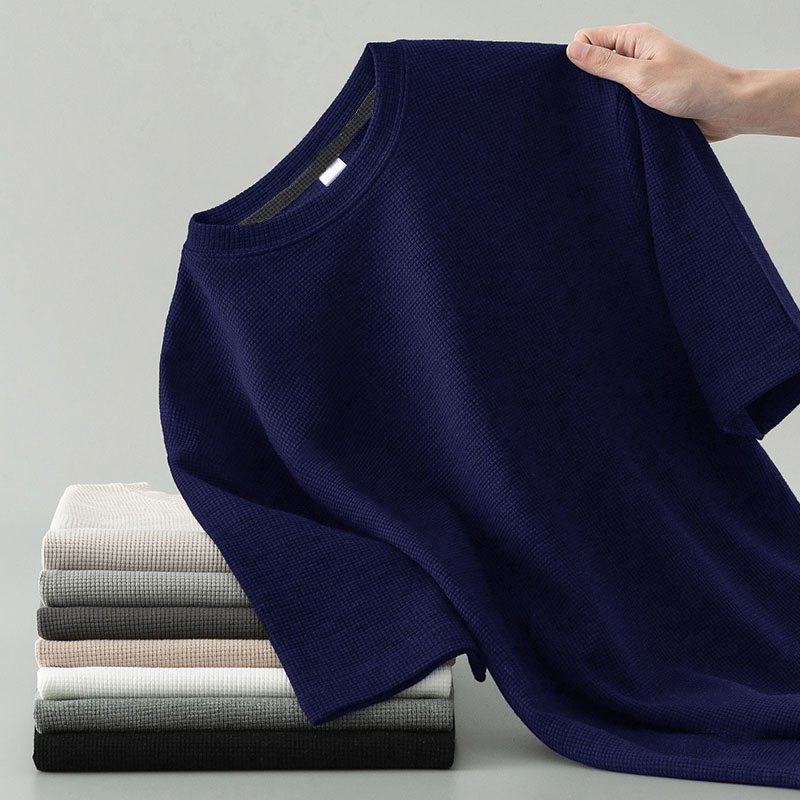 Premium T-shirt med Vaffelstruktur