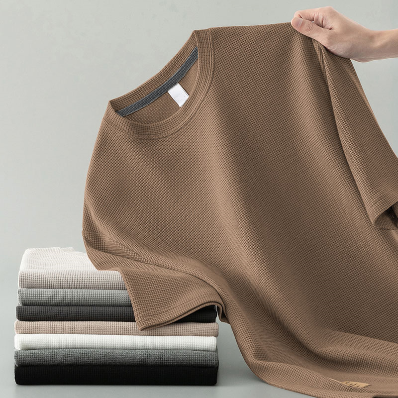 Premium T-shirt med Vaffelstruktur
