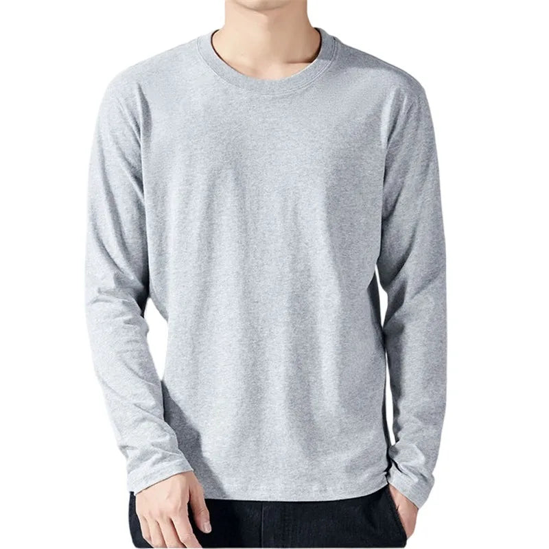 Mikkel | Langærmet Bomulds-T-shirt til Mænd