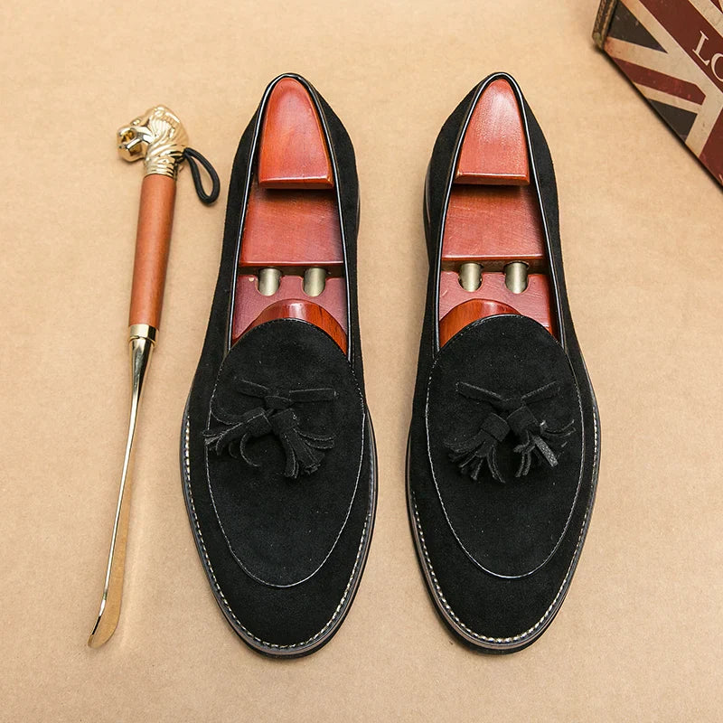 Viktor | Charles Klassiske Loafers i Ruskind