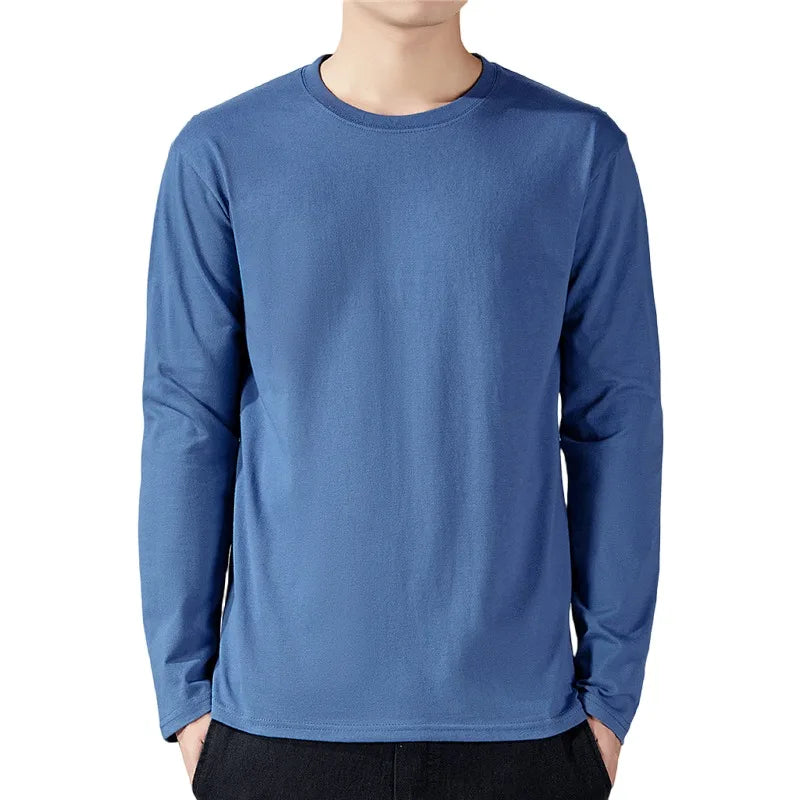 Mikkel | Langærmet Bomulds-T-shirt til Mænd