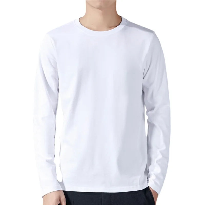 Mikkel | Langærmet Bomulds-T-shirt til Mænd
