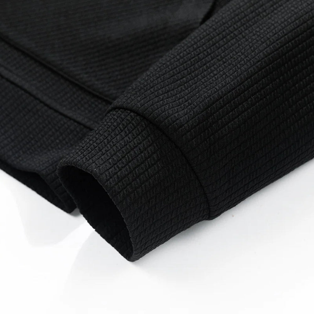 Herre cardigan | Strikket cardigan med lynlås og afslappet pasform