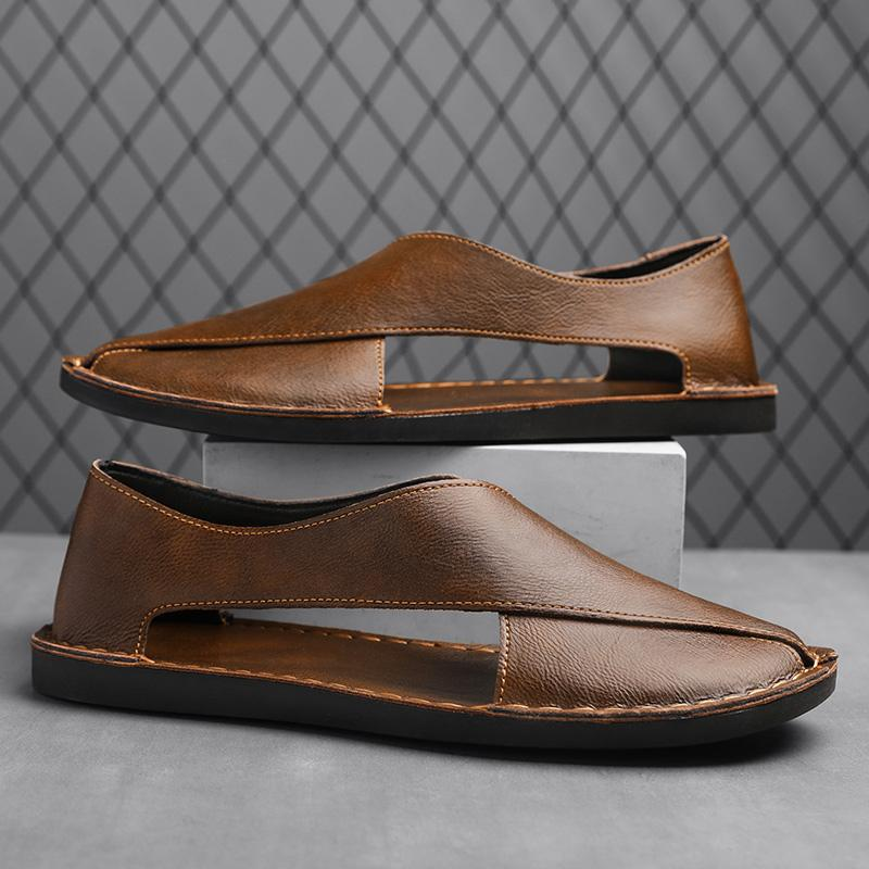 Sandales pour homme | Sandales confortables à enfiler, à talon ouvert