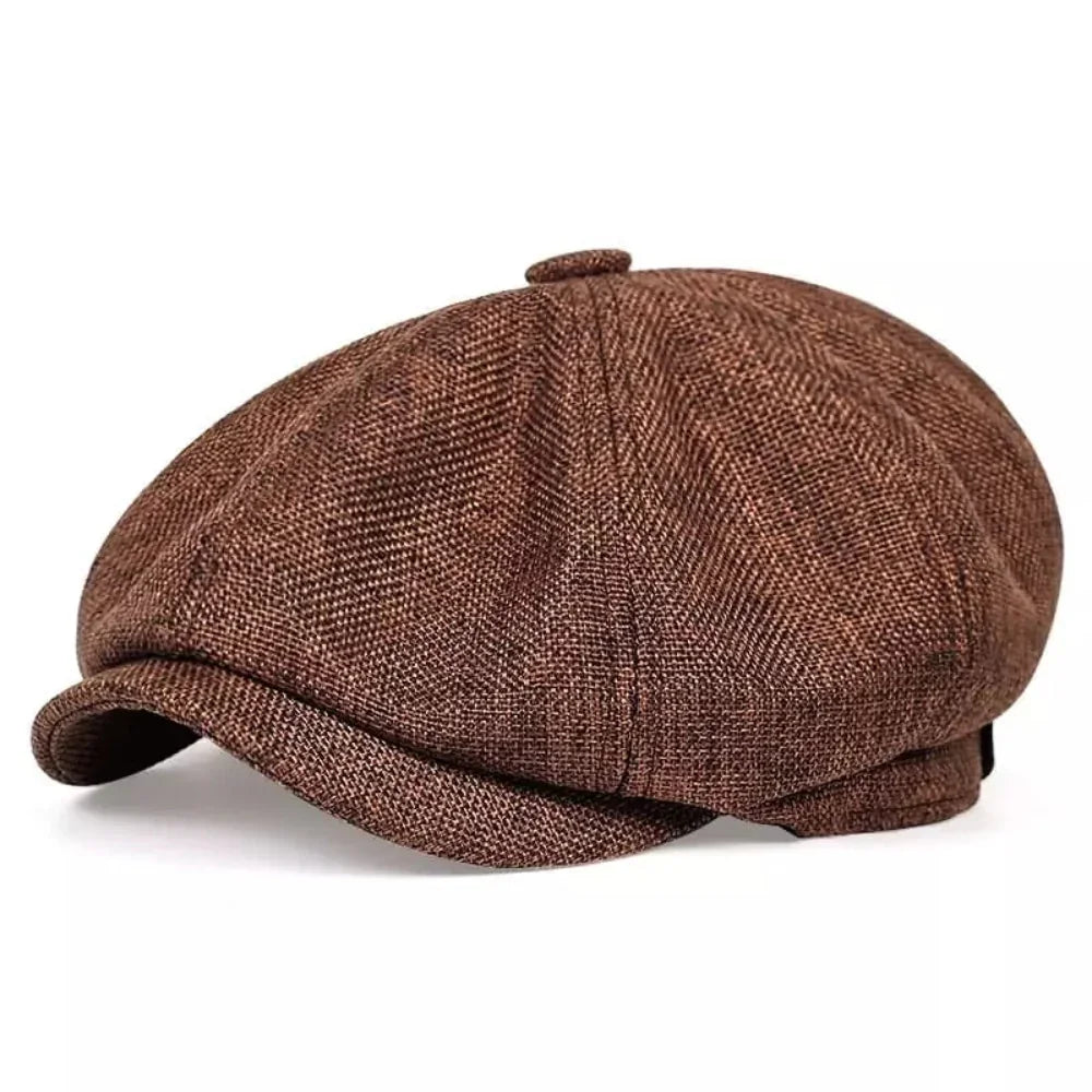 Casquette plate vintage Shelby | Casquette de livreur classique au style rétro