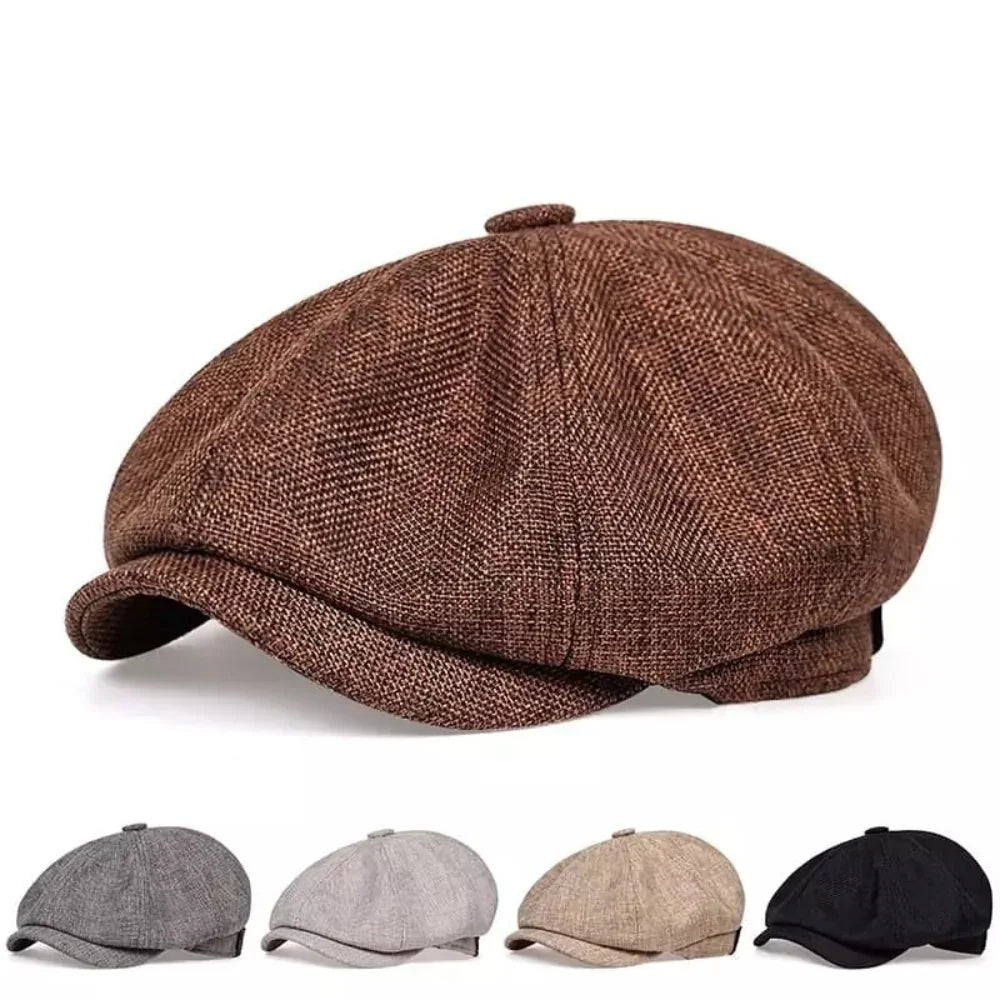 Casquette plate vintage Shelby | Casquette de livreur classique au style rétro