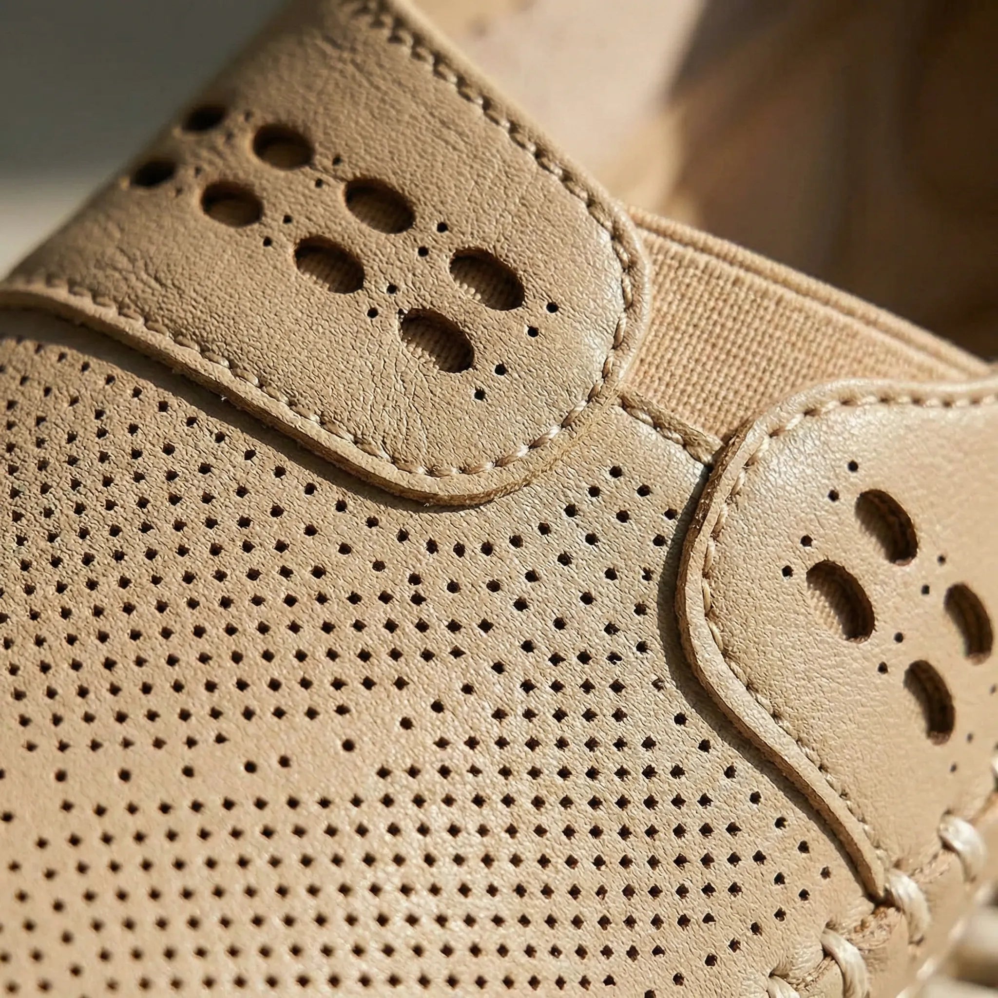 Slip-on sko dame | Komfort sko med perforering