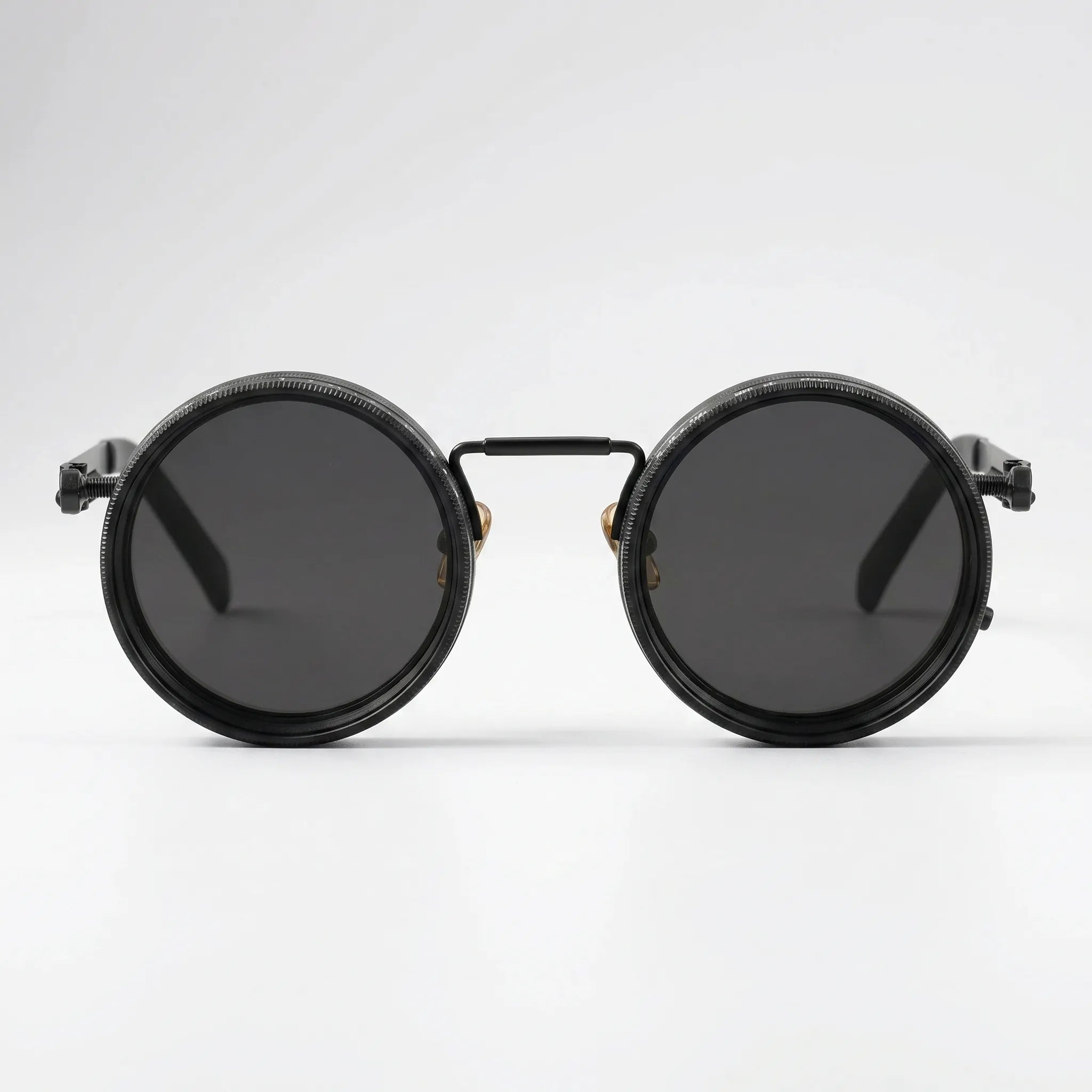 Solbriller | Runde solbriller med vintage metalstel