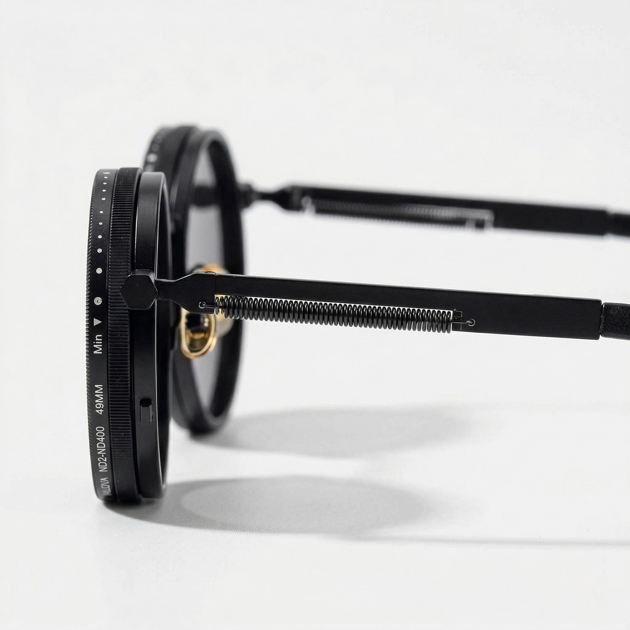 Solbriller | Runde solbriller med vintage metalstel