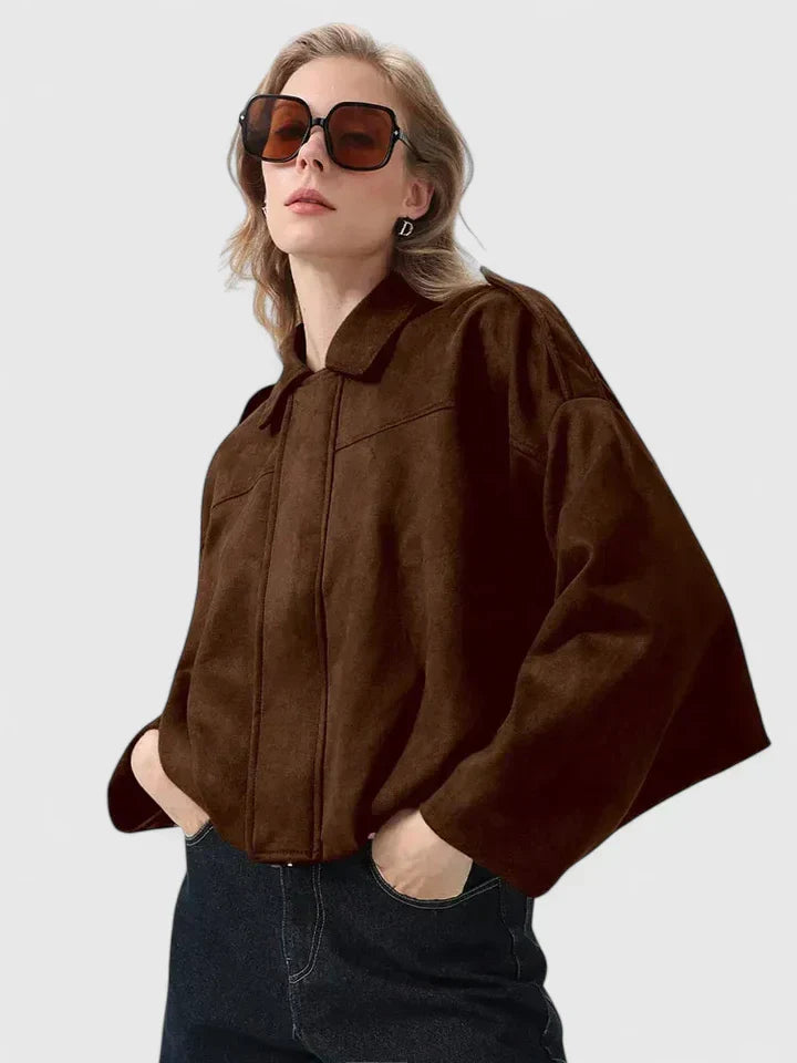 Tussenjakke til kvinder | Kort forårsjakke med krave