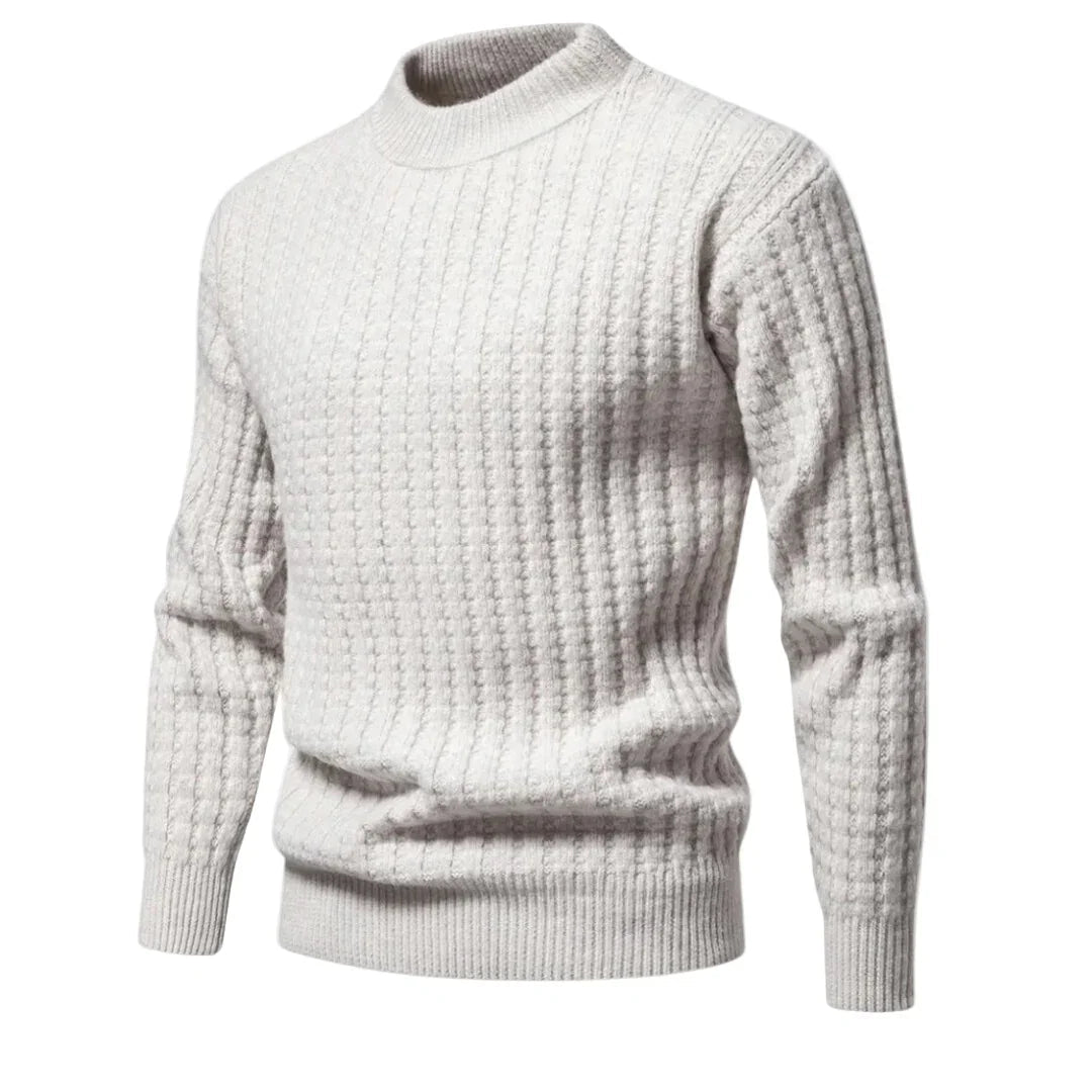 Herre sweater | Striktrøje med rund hals