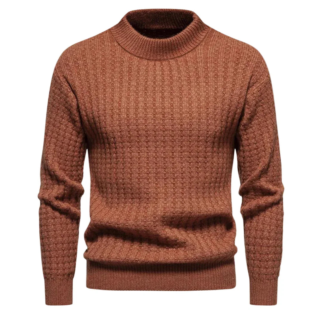 Herre sweater | Striktrøje med rund hals