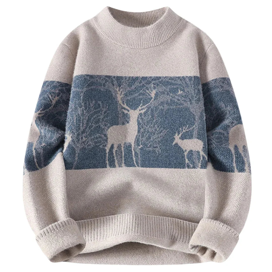 Herre trøje | Vinter sweater i varm strik