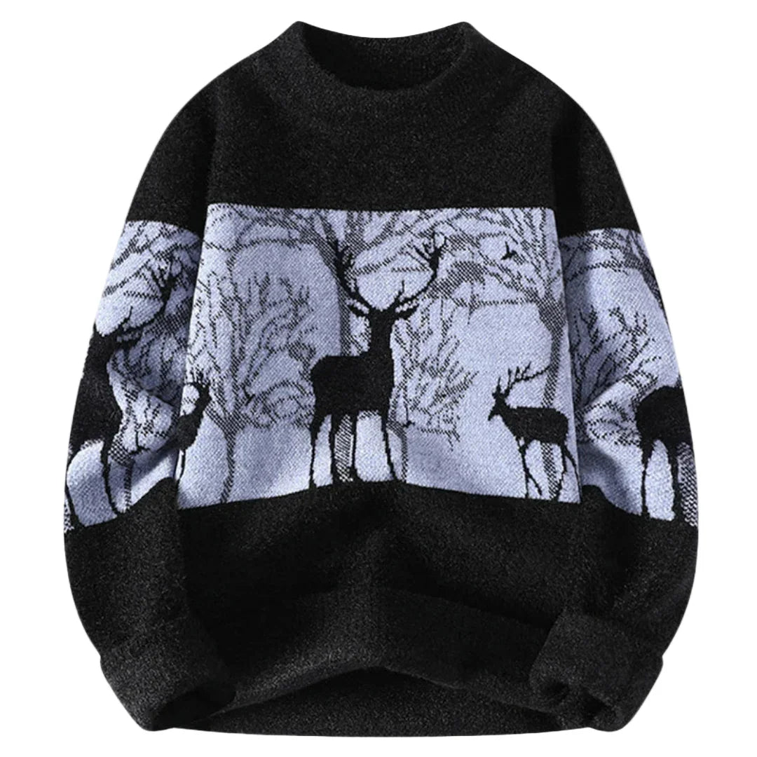 Herre trøje | Vinter sweater i varm strik