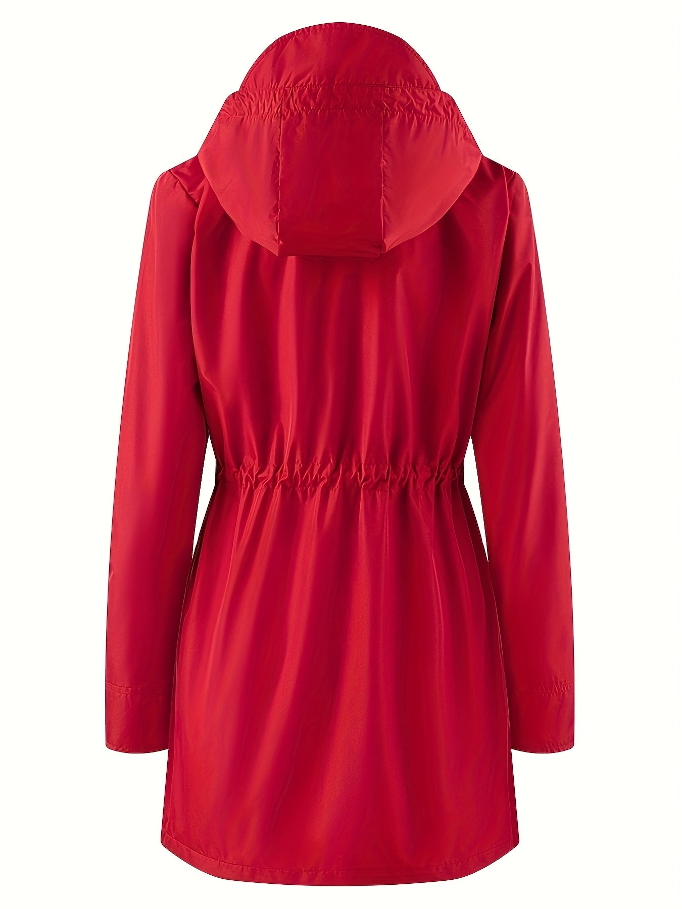 Dame jakke | Parka med hætte og justerbar talje