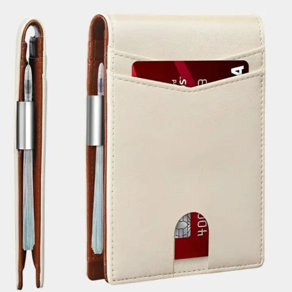 Minimalistisk RFID-beskyttet kortholder i kulfiber-look